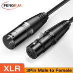 Balanced XLR microphone cable in the home studio kit